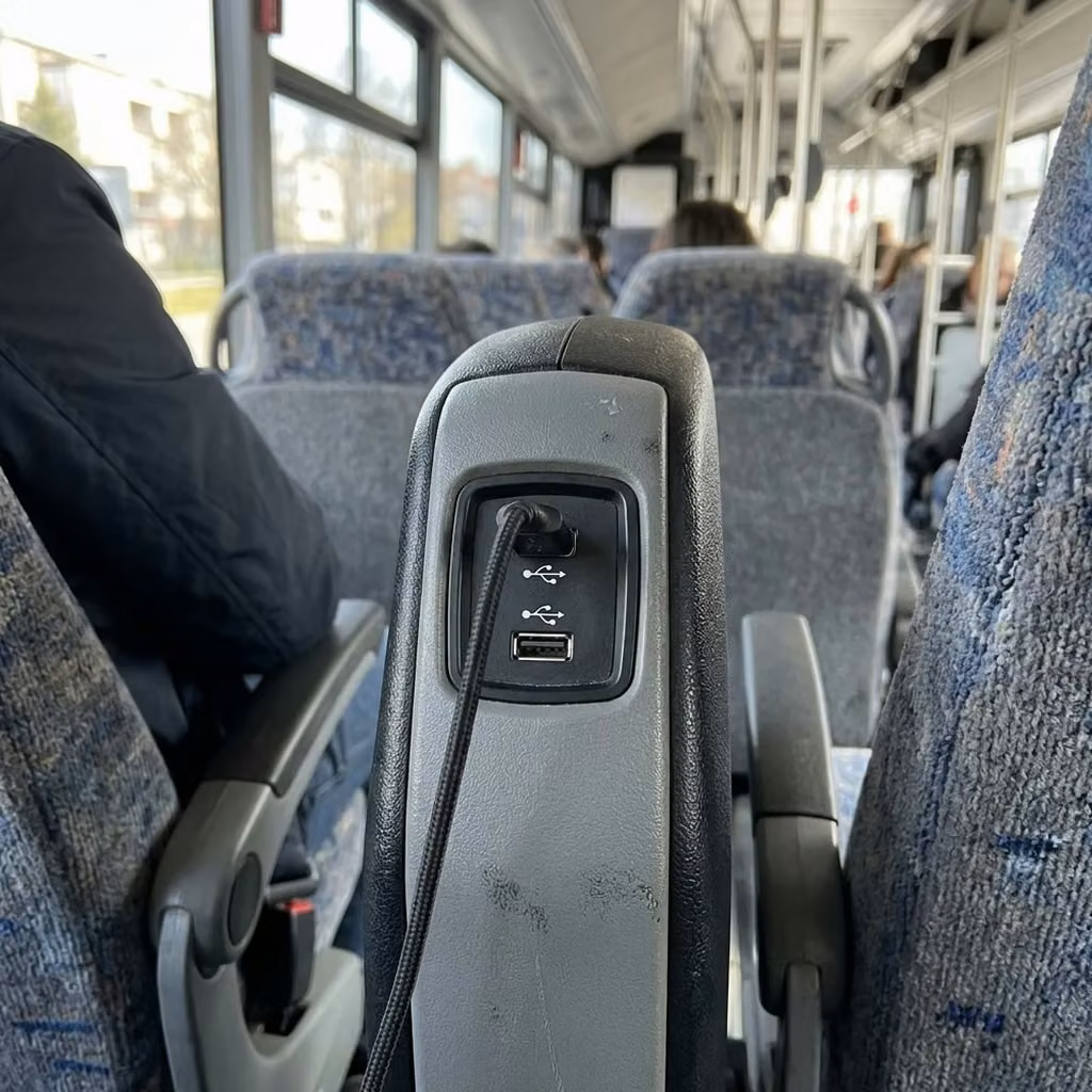 east palo alto 30 passenger minibus usb charging