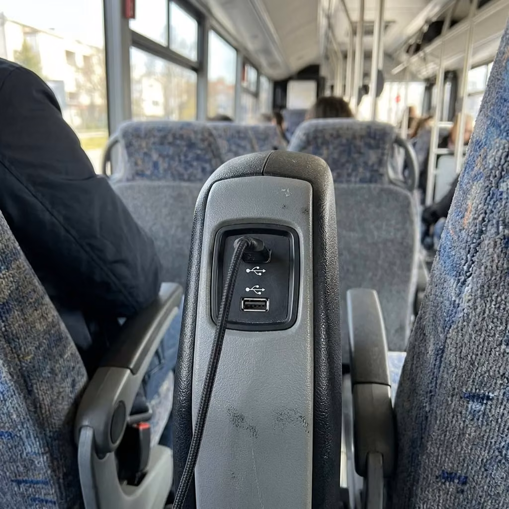 east palo alto 35 passenger minibus usb charging