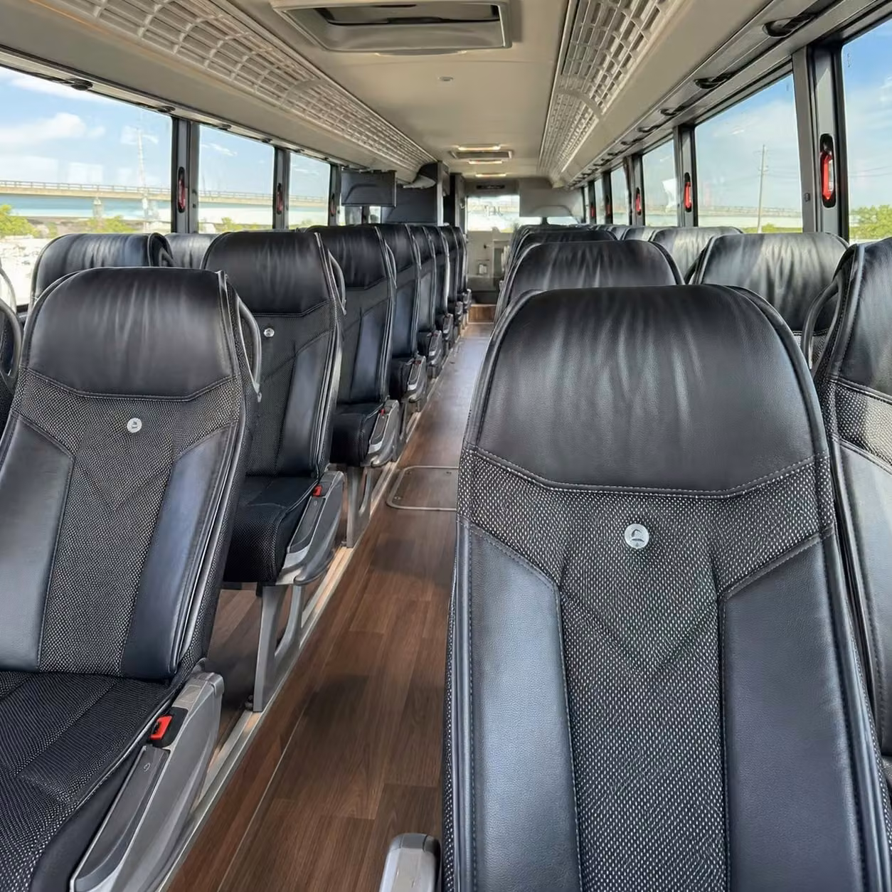 east palo alto charter bus interior 2