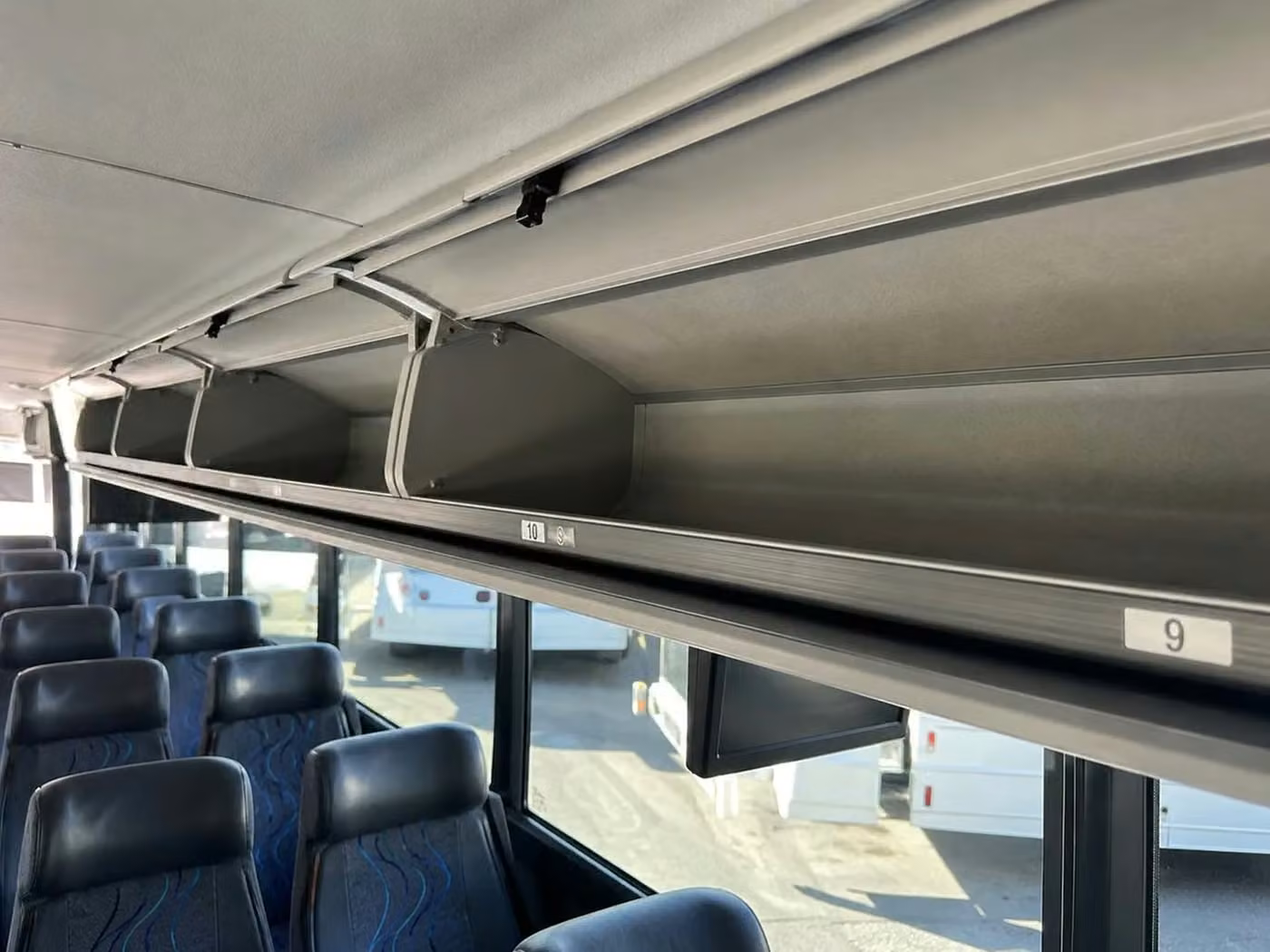 east palo alto charter bus overhead storage