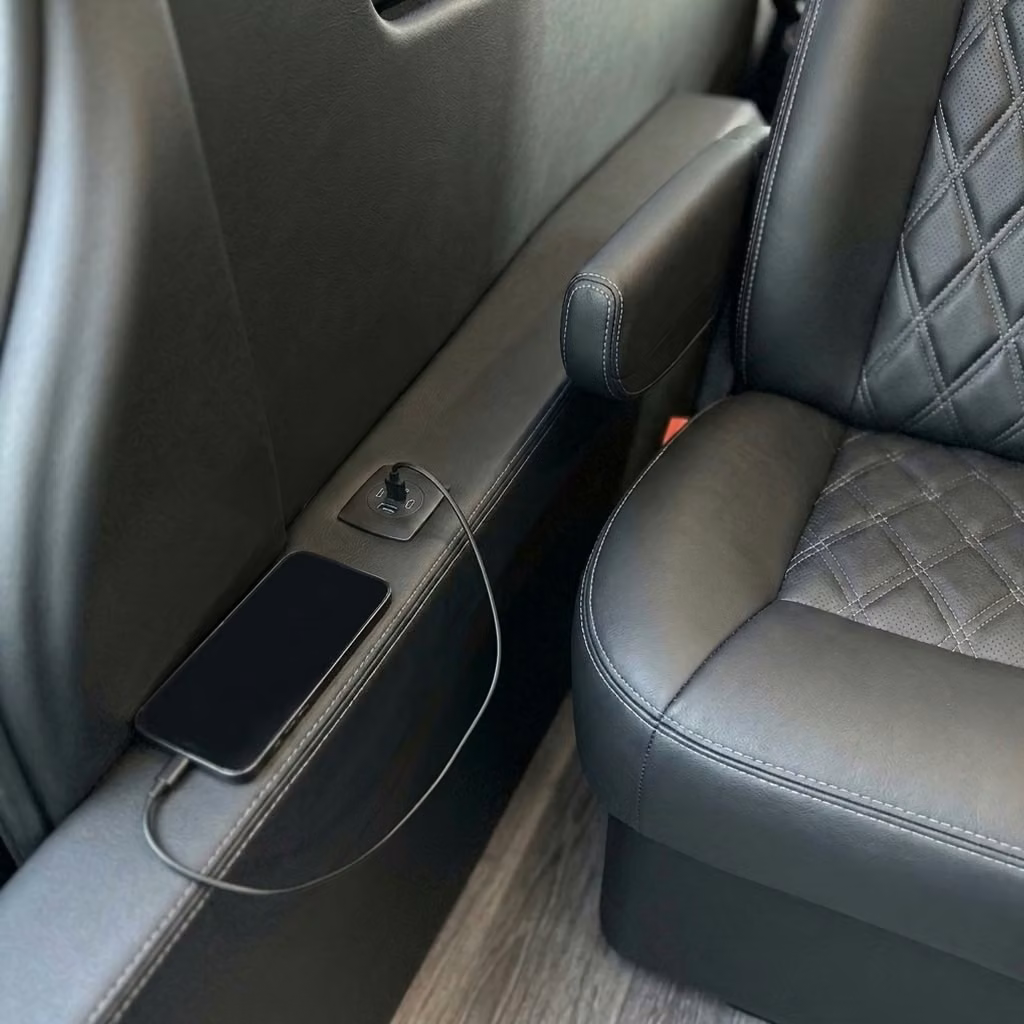 east palo alto sprinter van rental with driver usb charging
